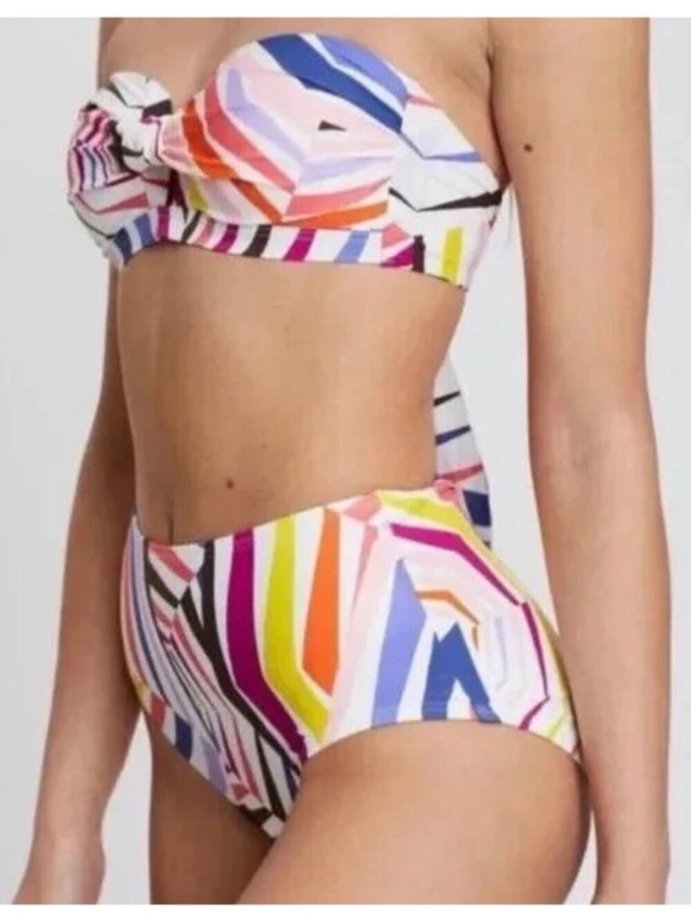 Kate Spade Geobrella Bikini Set Womens Swim Multicolor Tropical‎ Beach Vacation